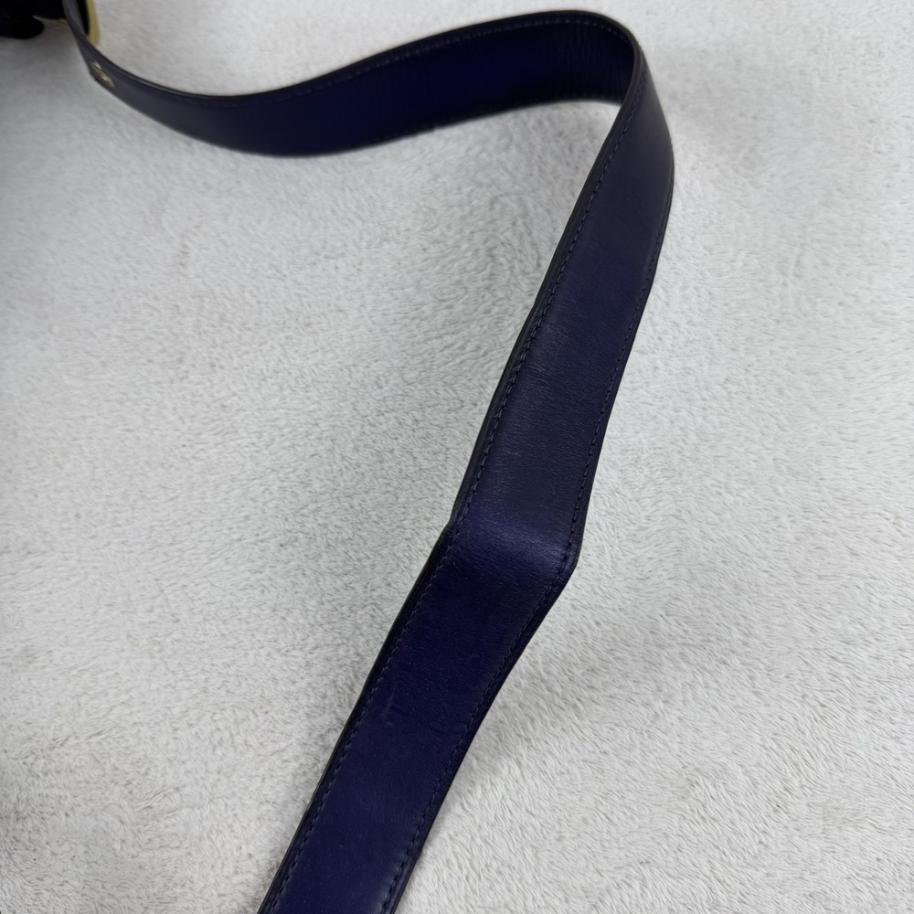 Coach Legacy Duffle Leather Purple Shoulder Crossbody Handbag 23420 Tassels - Picture 12 of 16